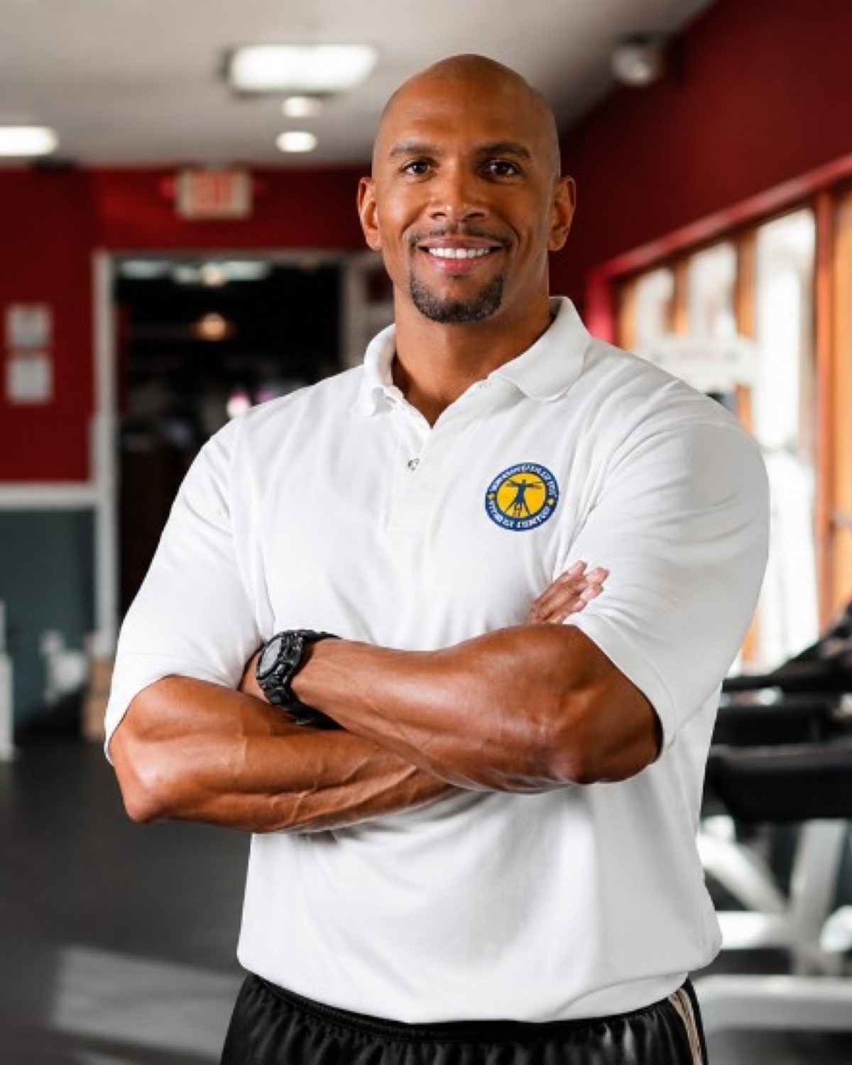 The founder of Wrightfully Fit at the Grace Bay gym
